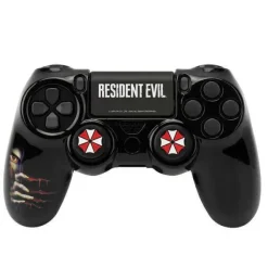FR-TEC CARCASA RIGIDA + GRIPS RESIDENT EVIL UMBRELLA PARA DUALSHOCK PS4 - COLOR NEGRO