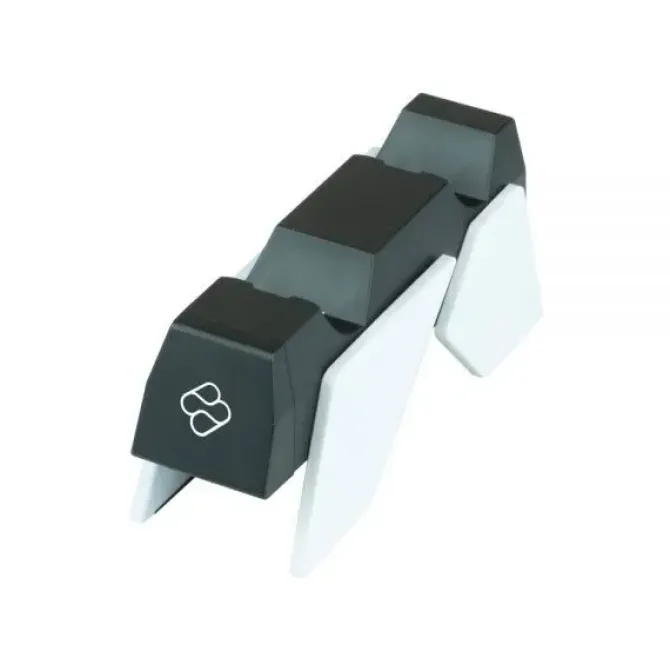 FR-TEC DUAL CHARGING STATION II PARA PS5 - CARGA SIMULTANEA DE 2 MANDOS - CABLE INCLUIDO - COLOR BLANCO/NEGRO