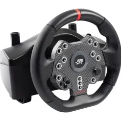 FR-TEC GRAND CHELEM RACING WHEEL MKLL JUEGO DE VOLANTE DE CARRERAS + PEDALES + PALANCA DE CAMBIOS - CAMBIO DE MARCHAS REFORZADO - COMPATIBLE CON PS4, XBOX SERIES X/S, ONE Y PC - COLOR NEGRO