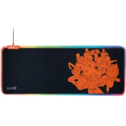 FR-TEC MOUSEPAD GOKU XL - LICENCIA OFICIAL DRAGON BALL SUPER - LUZ RGB EN BORDES - DISEÑO ANTIDESLIZANTE - TECNOLOGIA PLUG AND PLAY - AJUSTE DE ILUMINACION - COLOR NEGRO