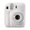 FUJIFILM INSTAX MINI 12 CLAY WHITE CAMARA INSTANTANEA - TAMAÑO DE IMAGEN 62X46MM - FLASH AUTO - EXPOSICION AUTOMATICA - MINI ESPEJO PARA SELFIES - MODO PRIMER PLANO
