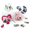FUJIFILM PACK BEST MEMORIES INSTAX MINI 12 BLOSSOM PINK CAMARA INSTANTANEA + FILM INSTAX MINI 10UD. + 3 PORTAFOTOS - TAMAÑO DE IMAGEN 62X46MM - FLASH AUTO - EXPOSICION AUTOMATICA - MINI ESPEJO PARA SE