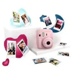 FUJIFILM PACK BEST MEMORIES INSTAX MINI 12 BLOSSOM PINK CAMARA INSTANTANEA + FILM INSTAX MINI 10UD. + 3 PORTAFOTOS - TAMAÑO DE IMAGEN 62X46MM - FLASH AUTO - EXPOSICION AUTOMATICA - MINI ESPEJO PARA SE