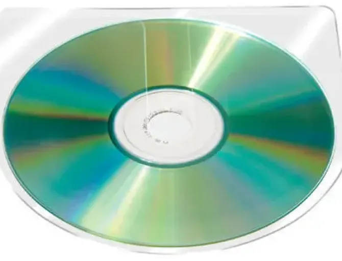 FUNDA AUTOADHESIVA PARA CD Q-CONNECT SIN SOLAPA PACK DE 10 UNIDADES