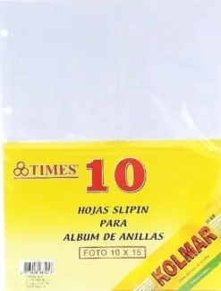 FUNDA PARA FOTOS 10X15 10 HOJAS 8 POR HOJA VERTICAL 80FOTOS