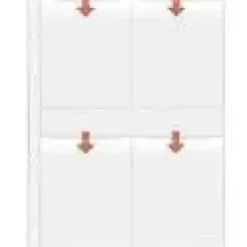 FUNDA PARA FOTOS 10X15 5 HOJAS 8 POR HOJA VERTICAL 80FOTOS