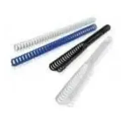 GBC CAJA DE 50 CANUTILLOS IBICLICK DE 16 MM.CAPACIDAD PARA 145 HOJAS.COLOR TRANSPARENTE.REF. 387326E