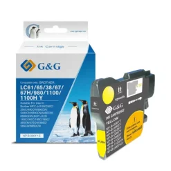 G&G BROTHER LC980/LC1100 AMARILLO CARTUCHO DE TINTA GENERICO - REEMPLAZA LC980Y/LC1100Y