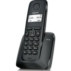 GIGASET A116 TELEFONO INALAMBRICO DECT CON IDENTIFICADOR DE LLAMADAS - AGENDA DE 50 CONTACTOS - 10 MELODIAS