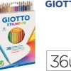 GIOTTO STILNOVO PACK DE 36 LAPICES HEXAGONALES DE COLORES - MINA 3.3MM - MADERA - COLORES SURTIDOS