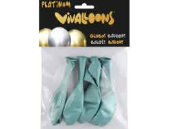 GLOBO 100% LATEX BIODEGRADABLE VERDE ESMERALDA BLISTER DE 6 UNIDADES