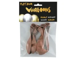 GLOBO 100% LATEX BIODEGRADABLE COBRE MEDIANOCHE BLISTER DE 6 UNIDADES