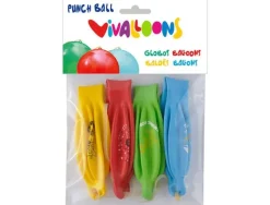 GLOBO 100% LATEX BIODEGRADABLE BLISTER DE 4 UNIDADES COLORES SURTIDOS