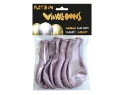 GLOBO 100% LATEX BIODEGRADABLE ROSA MEDIANOCHE BLISTER DE 6 UNIDADES