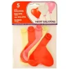 GLOBOS CON FORMA CORAZON BOLSAS DE 5
