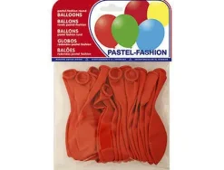 GLOBOS PASTEL ROJO BOLSA DE 20 UNIDADES