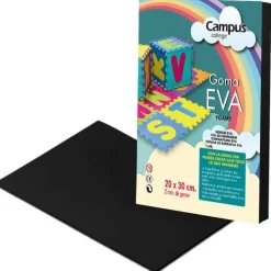 GOMA EVA A4 CAMPUS COLLEGE 2MM COLOR NEGRO