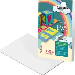 GOMA EVA A4 CAMPUS COLLEGE 2MM COLOR BLANCO