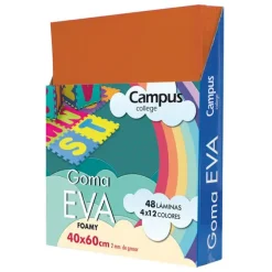 GOMA EVA CAMPUS COLLEGE 40X60 2MM COLOR MARRÓN.