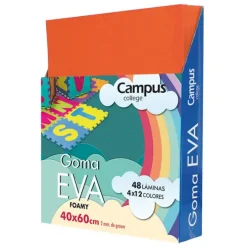 GOMA EVA CAMPUS COLLEGE 40X60 2MM COLOR NARANJA.
