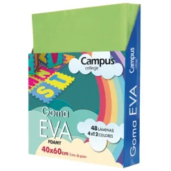 GOMA EVA CAMPUS COLLEGE 40X60 2MM COLOR VERDE.