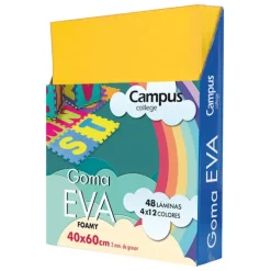 GOMA EVA CAMPUS COLLEGE 40X60 2MM COLOR AMARILLO.