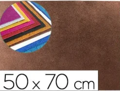 GOMA EVA CON PURPURINA LIDERPAPEL 50X70CM 60G/ M2 ESPESOR 2 MM MARRON
