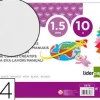 GOMA EVA LIDERPAPEL DIN A4 60G/M2 ESPESOR 1,5MM BLANCO PAQUETE DE 10 HOJAS