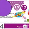 GOMA EVA LIDERPAPEL DIN A4 60G/M2 ESPESOR 1,5MM VIOLETA PAQUETE DE 10 HOJAS