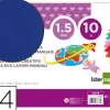 GOMA EVA LIDERPAPEL DIN A4 60G/M2 ESPESOR 1,5MM AZUL PAQUETE DE 10 HOJAS