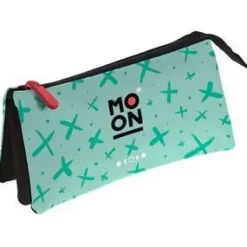 GRAFOPLAS PORTATODO TRIPLE PLANO MOON VERDE MINT