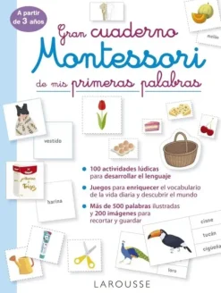 GRAN CUADERNO MONTESSORI DE MIS PRIMERAS PALABRAS