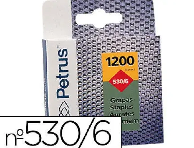 GRAPAS CLAVADORA 530/6 BLISTER 1200 UN