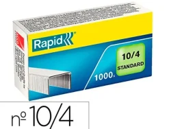 GRAPAS RAPID 10/4 MM GALVANIZADA CAJA DE 1000 UNIDADES