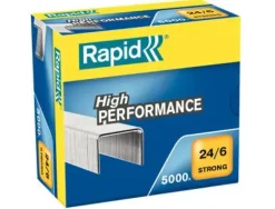 GRAPAS RAPID N 24/6 STRONG GALVANIZADA CAJA DE 5000 UNIDADES