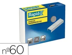 GRAPAS RAPID OMNIPRESS 60 GALVANIZADAS CAJA DE 1000 GRAPAS