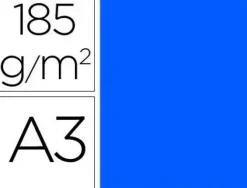 #GUARRO CASAS 50 HOJAS CARTULINA IRIS FORMATO A3 185 G. AZUL MAR REF. 040-4605