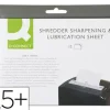 HOJAS LUBRICANTES Y AFILADORAS Q-CONNECT PARA DESTRUCTORA PAQUETE DE 12 HOJAS TAMAÑO 220X150MM