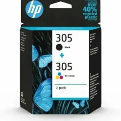 HP 305 NEGRO + COLOR PACK DE 2 CARTUCHOS DE TINTA ORIGINALES - 6ZD17AE