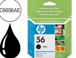 HP 56 NEGRO CARTUCHO DE TINTA ORIGINAL - C6656AE