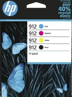 HP 912 PACK DE 4 CARTUCHOS DE TINTA ORIGINALES - 6ZC74AE