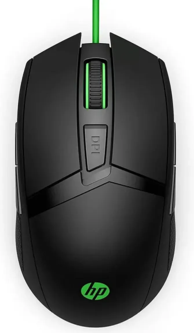 HP 300 PAVILION RATON GAMING USB 5000DPI - 7 BOTONES - ILUMINACION LED - USO AMBIDIESTRO - COLOR NEGRO