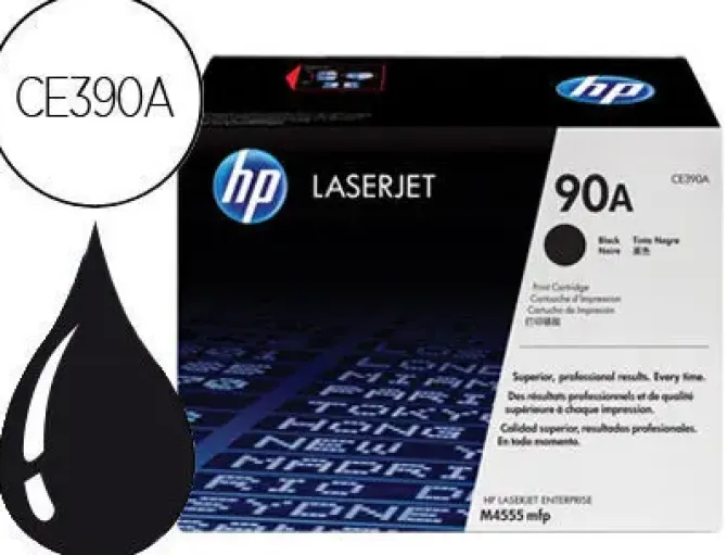 HP CE390A NEGRO CARTUCHO DE TONER ORIGINAL - 90A