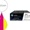 HP CE411A/CE412A/CE413A PACK DE 3 CARTUCHOS DE TONER ORIGINALES - 305A