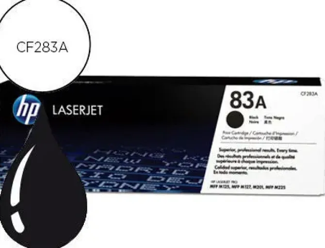 HP CF283A NEGRO CARTUCHO DE TONER ORIGINAL - 83A