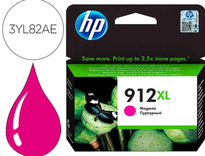 HP 912XL MAGENTA CARTUCHO DE TINTA ORIGINAL - 3YL82AE