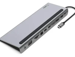 HUB BELKIN INC004BTSGY MULTIPUERTO USB-C / HDMI / VGA / USB-A / USB-C / ETHERNET / JACK 3,5 MM COLOR