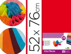 INETA PAPEL SEDA 025 HOJAS 052CMX076CM ROJO 98441036-2 CS22236