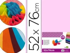 INETA PAPEL SEDA 025 HOJAS 052CMX076CM ROSA PALIDO 98441036-7 CS22230