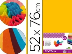 INETA PAPEL SEDA 025 HOJAS 052CMX076CM NARANJA 98441036-6 CS22231